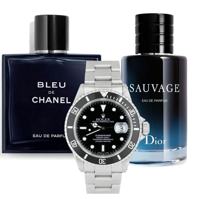 PROMOCIÓN - COMPRA 1 E LLEVA 2 [ 1X ROLEX SUBMARINER + 2X PERFUMES SAUVAGE Y BLEU CHANEL] ÚLTIMAS UNIDADES EN STOCK