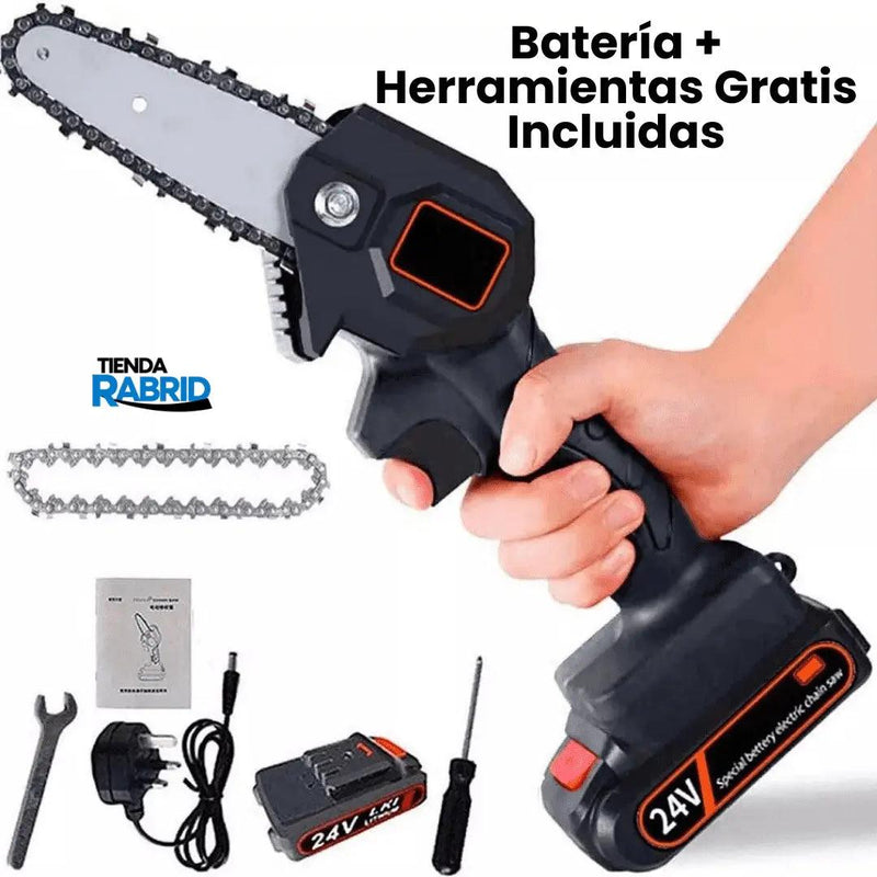 Mini Motosierra De Mano Portátil + Batería y Herramientas Gratis - 55% De Descuento Solo Hoy🔥